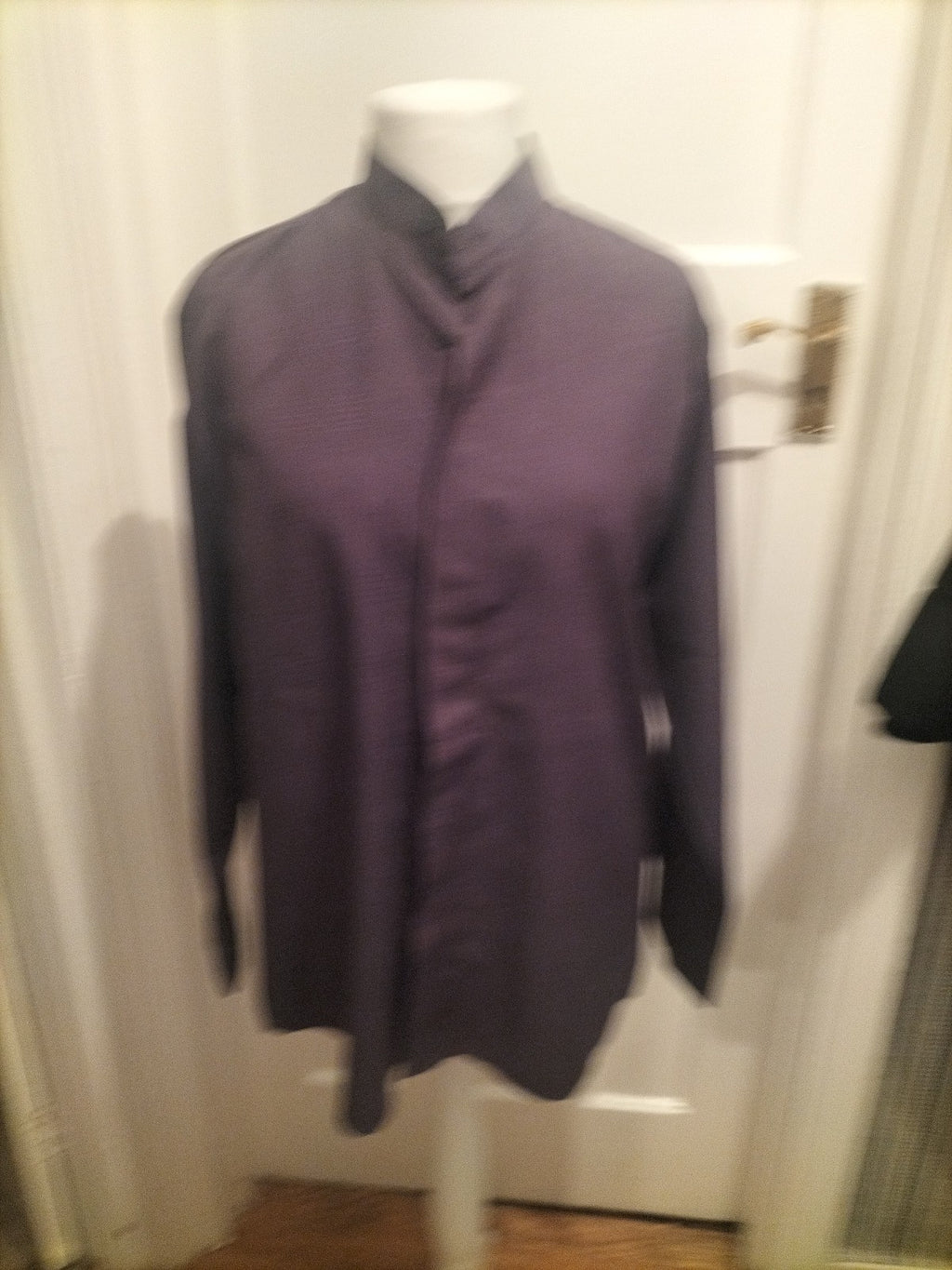 Mens Canda Size L Dark Violet Long Sleeved Shirt