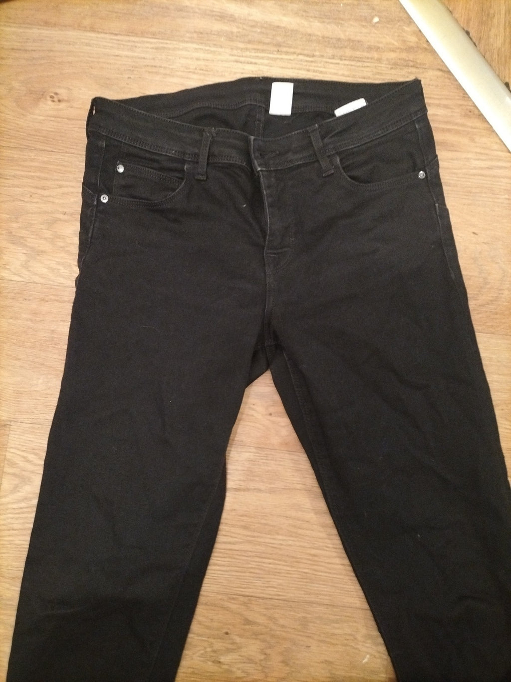 Ladies H&M Size 30/32 Black Jeggings Low Waist