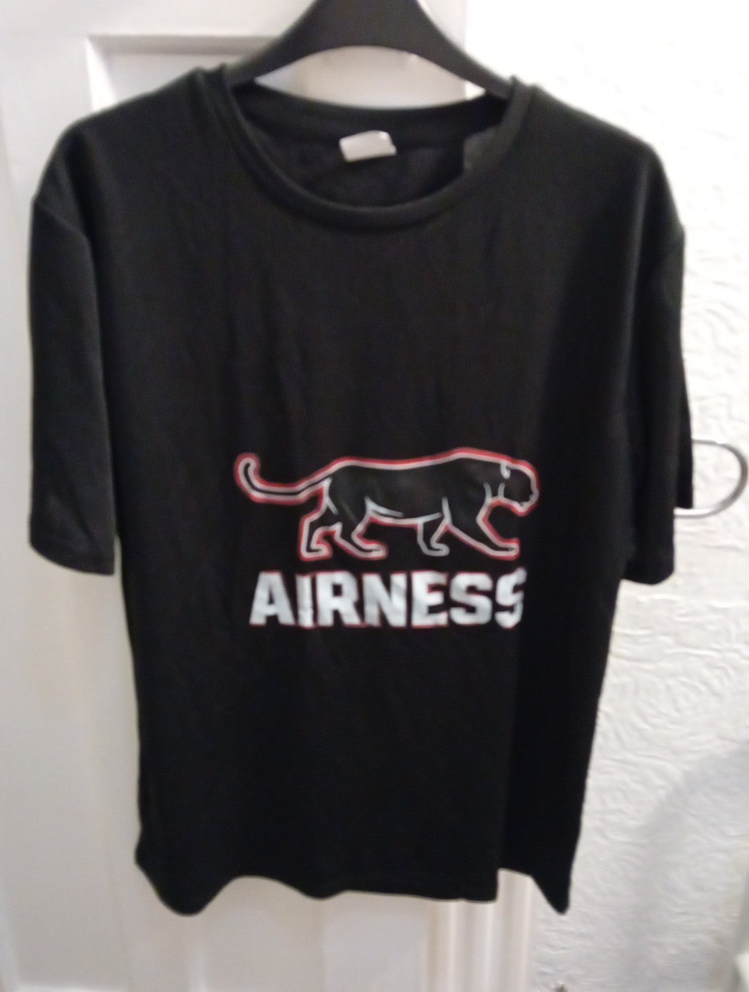 Mens Black T.shirt Airness Size Med
