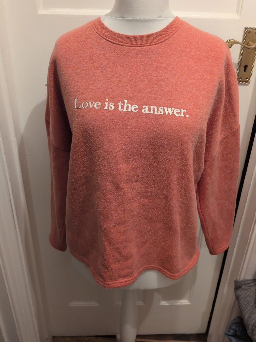 Papaya Large Pink Print Sweatshirt Jumper Heavy Bobbled