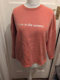 Papaya Large Pink Print Sweatshirt Jumper Heavy Bobbled