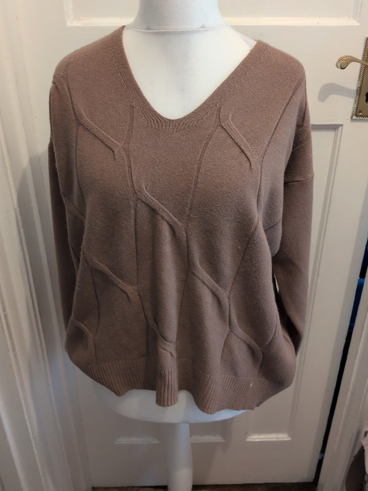 Pm 2xl/3xl Brown Pullover Jumper Soft