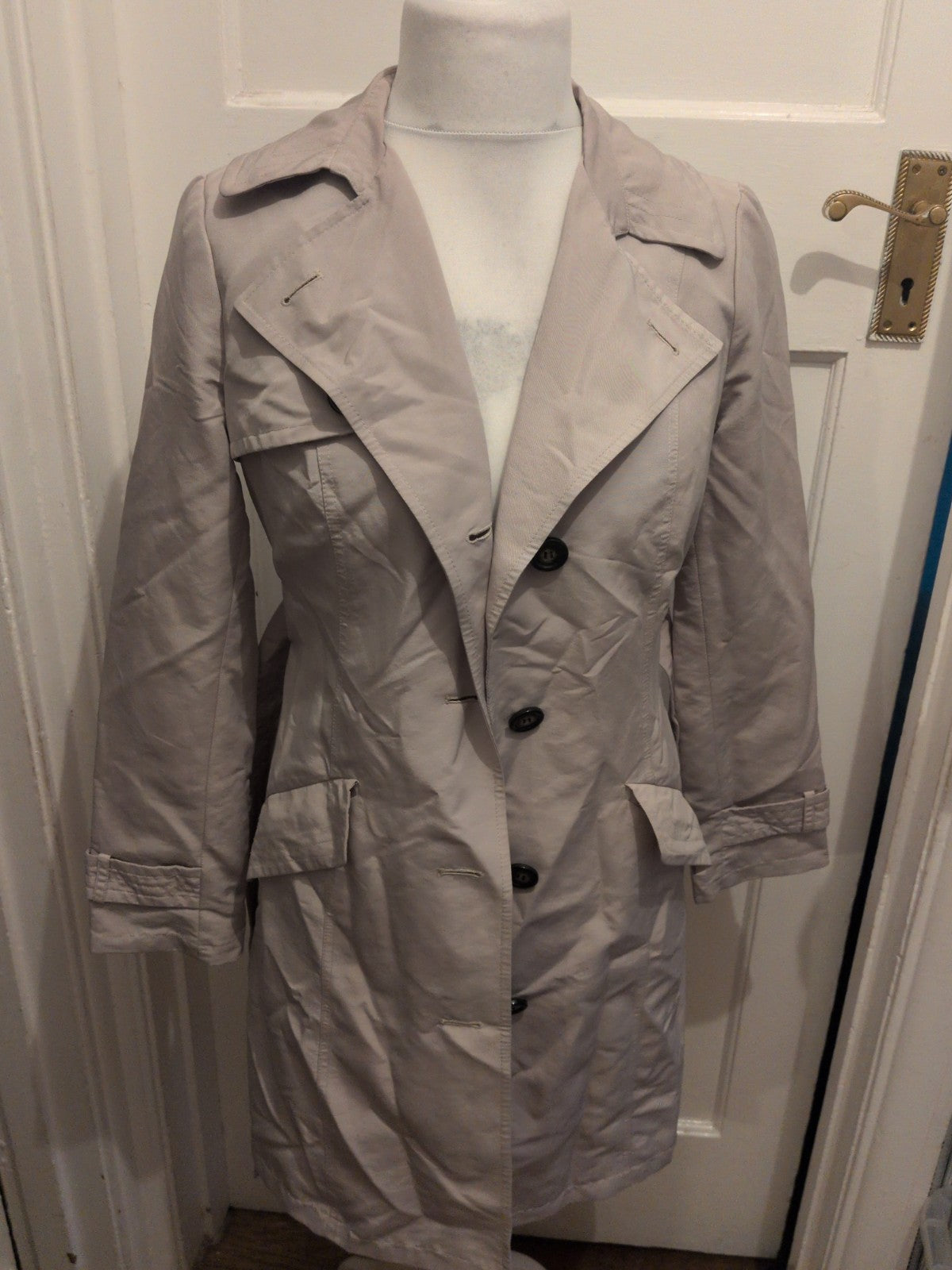 M&S Woman 10 Cream Oatmeal Lined Jacket