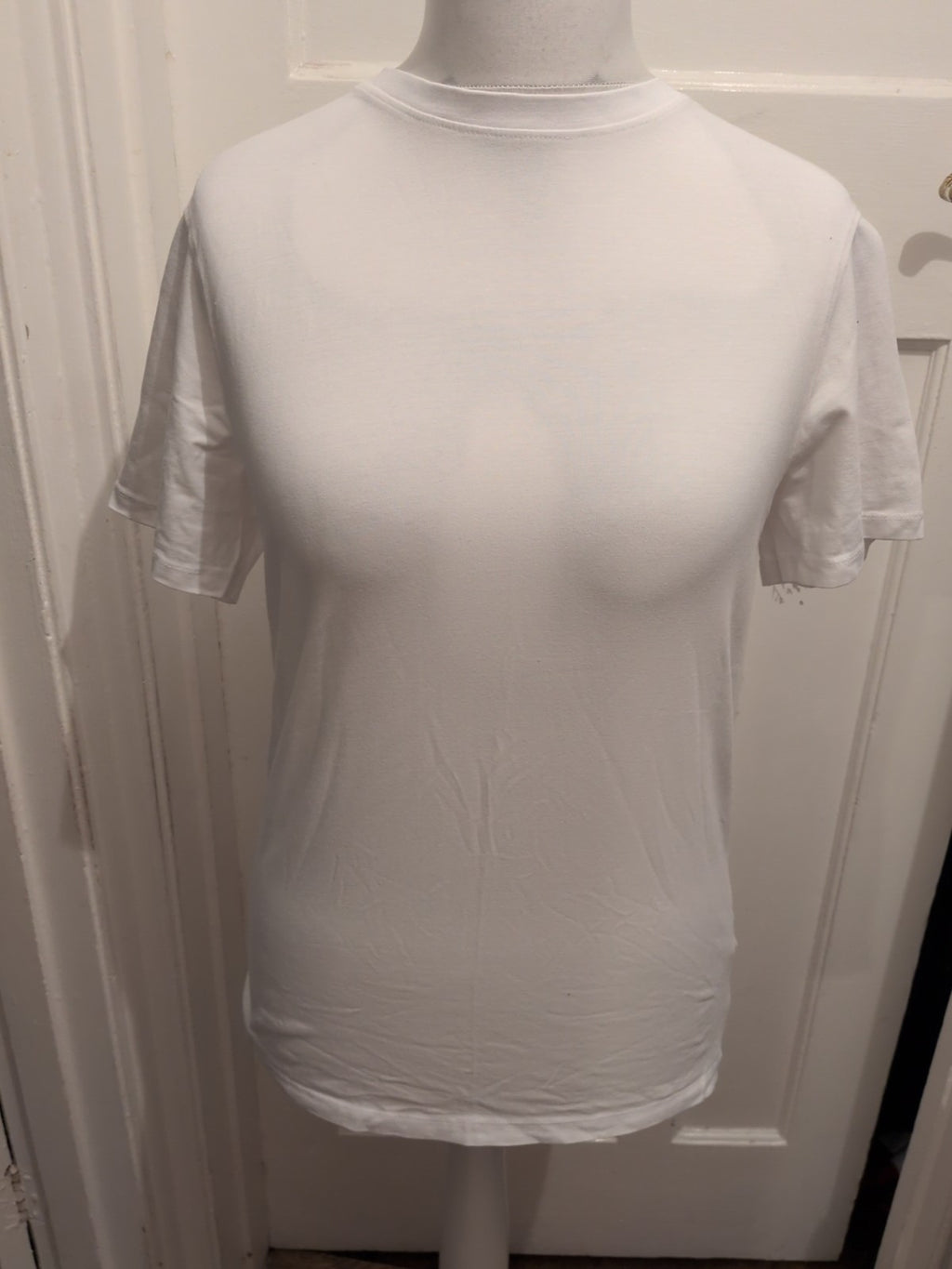 Medium Primark White T-shirt Short Sleeve Slim Fit
