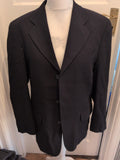 Ciro Citterio 40R Black Lined Padded Suit Jacket