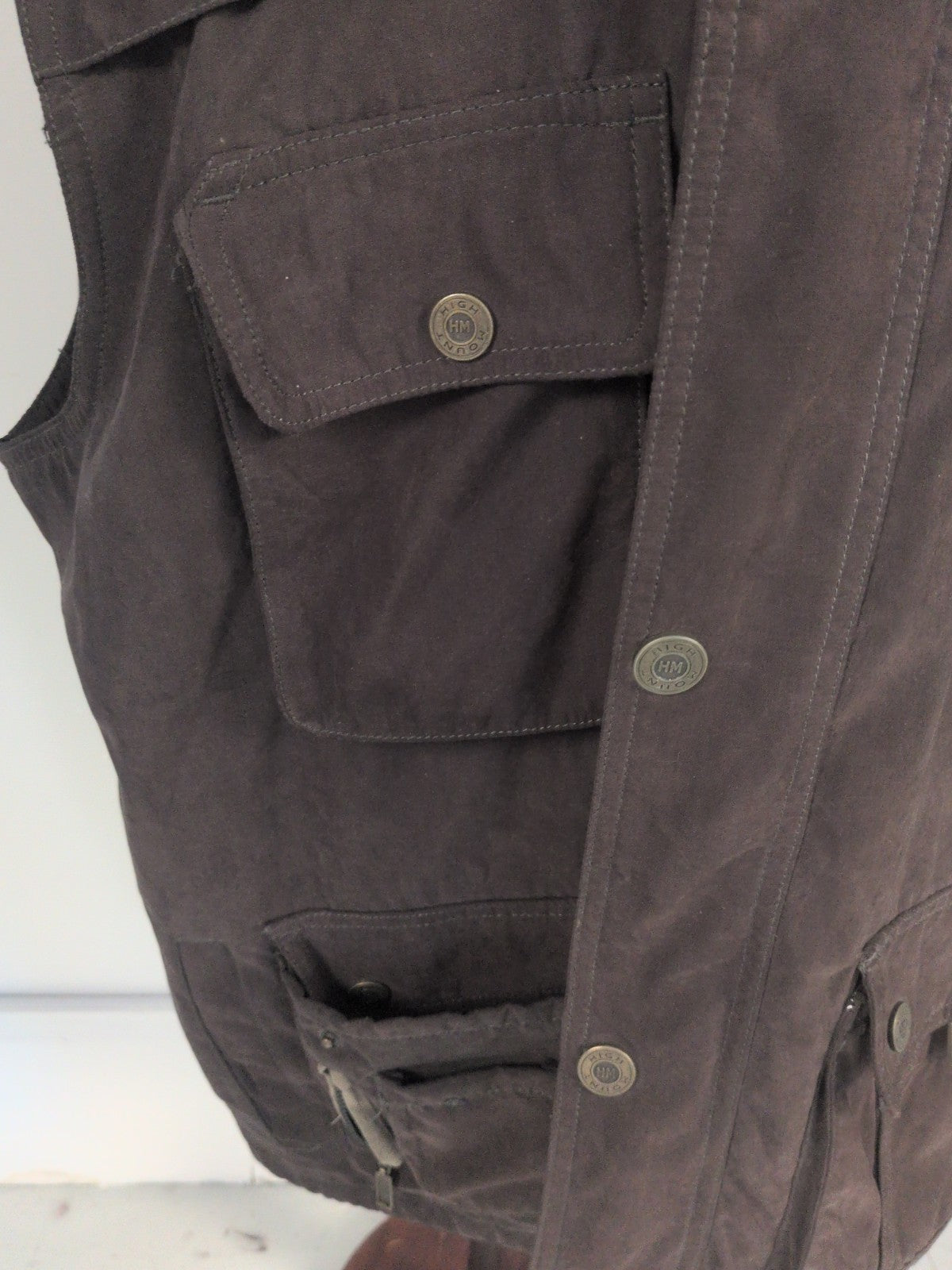 High Mount 2XL Dark Khaki Sleeveless Jacket