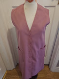 Ladies Buttie Knit Size 16 Pale Pink Sleeveless Dress Vintage