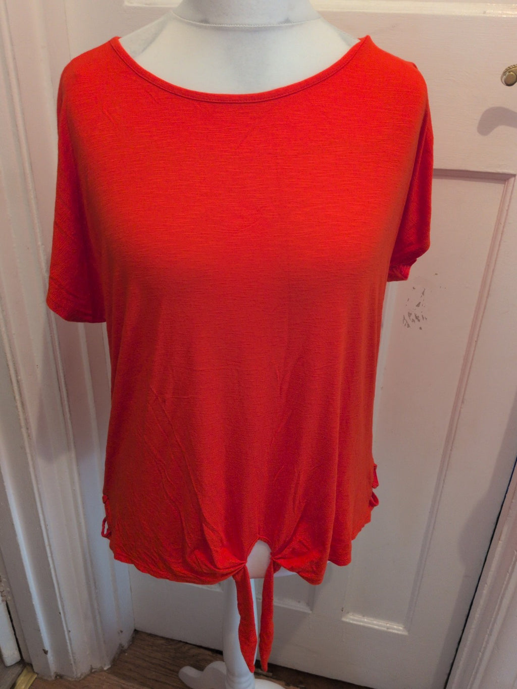 George 18 Red/Orange Short Sleeve Blouse T-shirt