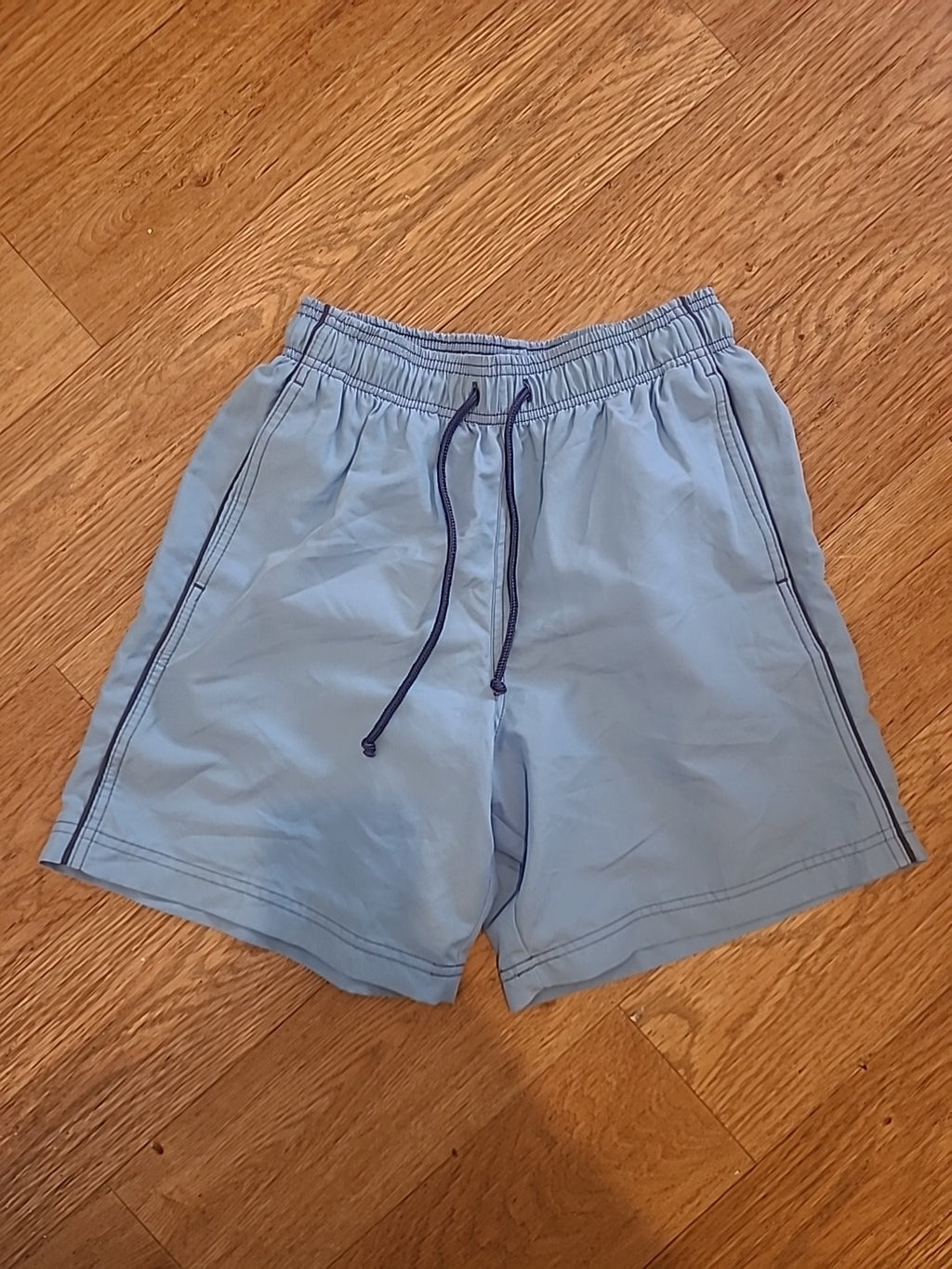 Mens Marks And Spencer Size Small Pale Blue Mesh Lined Shorts