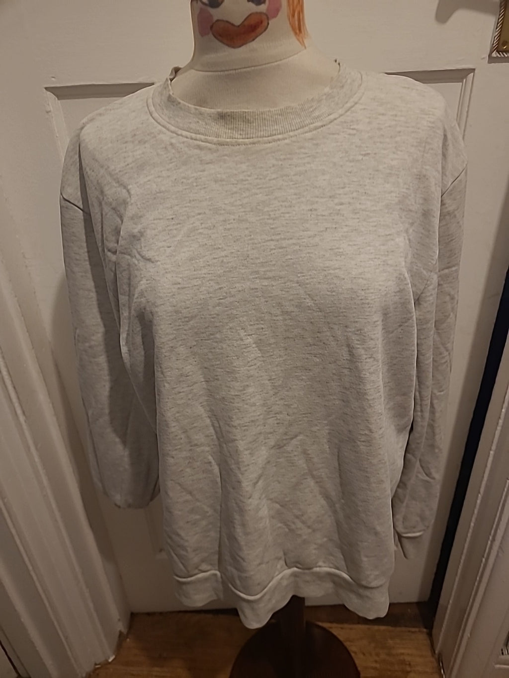 Mens Primark Size Large Pale Grey Pullover Jumper