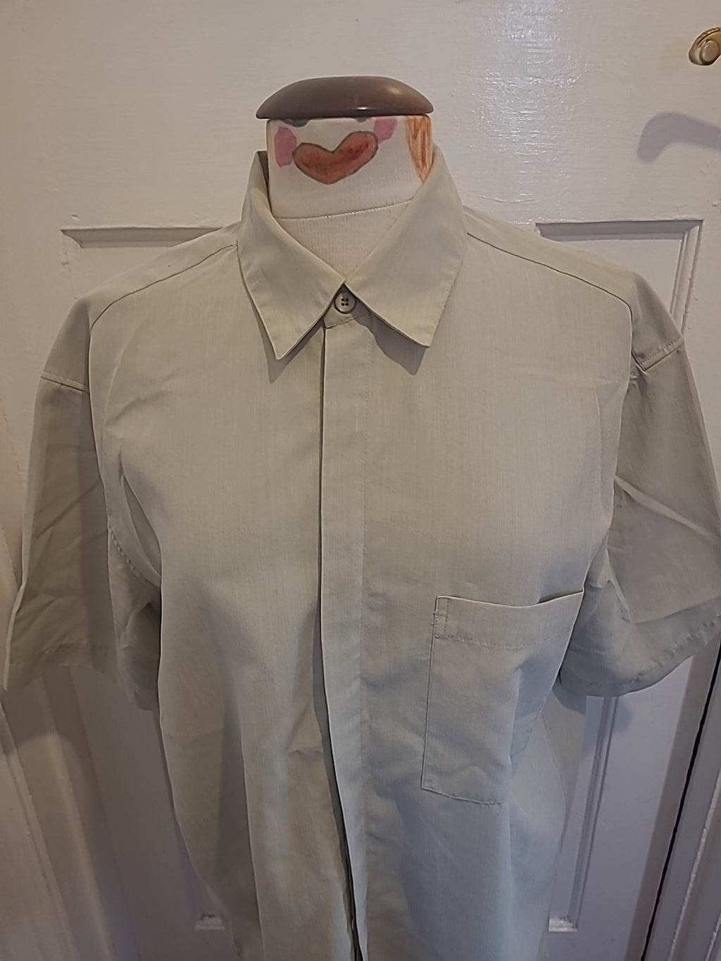 Mens St Michael Size Large Soft Touch Putty Shirt