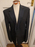 Mens Marks And Spencer Tailoring Size 38M Black Wool Blazer