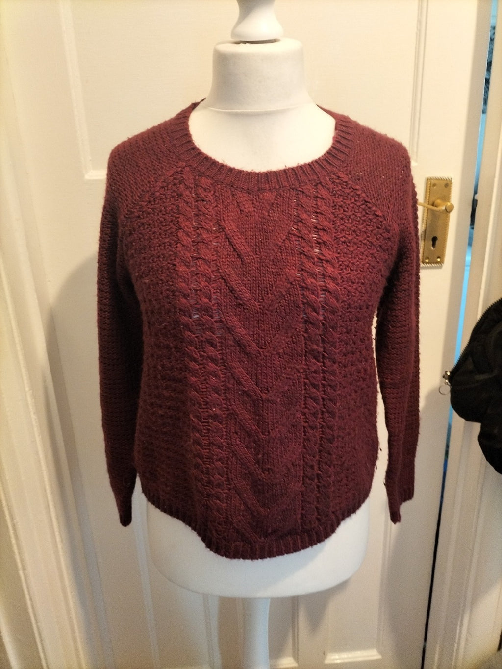 Ladies Indigo Size Small Deep Purple Knit Jumper