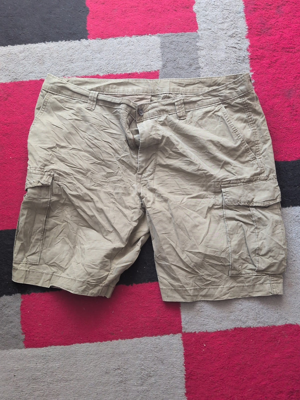 Marks And Spencer 40" Camel Beige Cargo Shorts