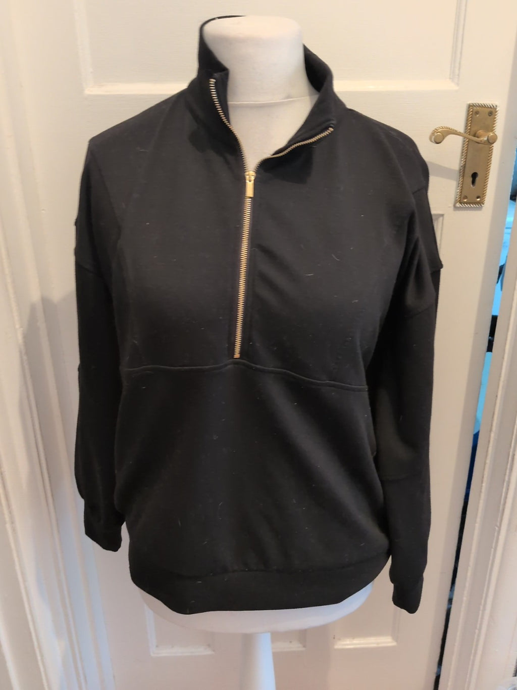 F&F Active Medium Black Collared Jumper