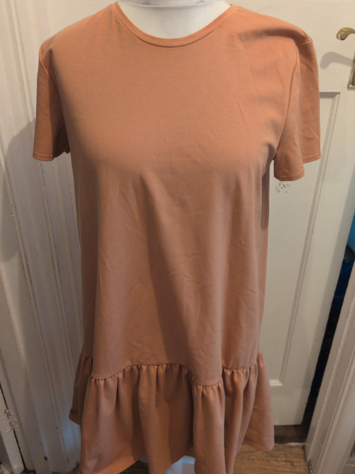 XL Blush Short Sleeve Midi Dress