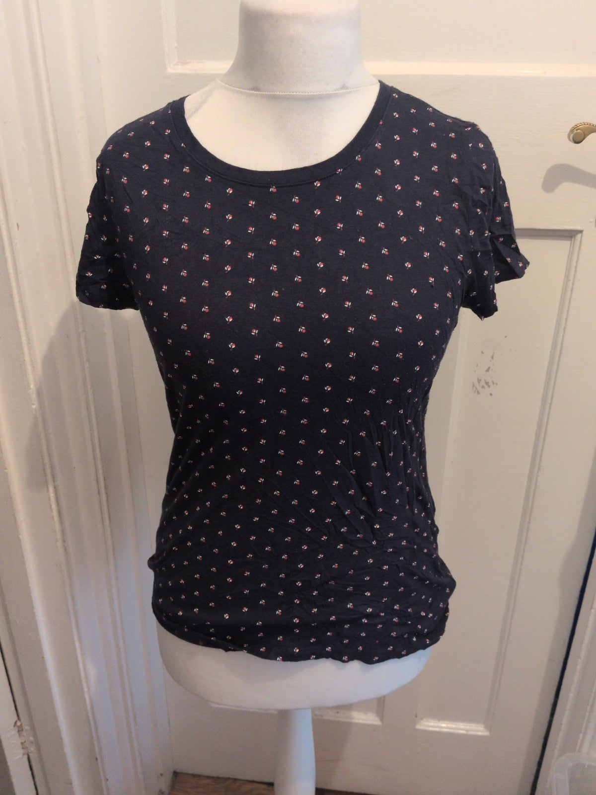 Gap Medium Navy Patterned Short Sleeve T-shirt