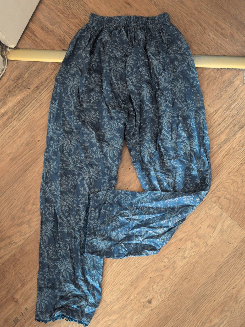 S/M Blue And Navy Trousers Elasticated
