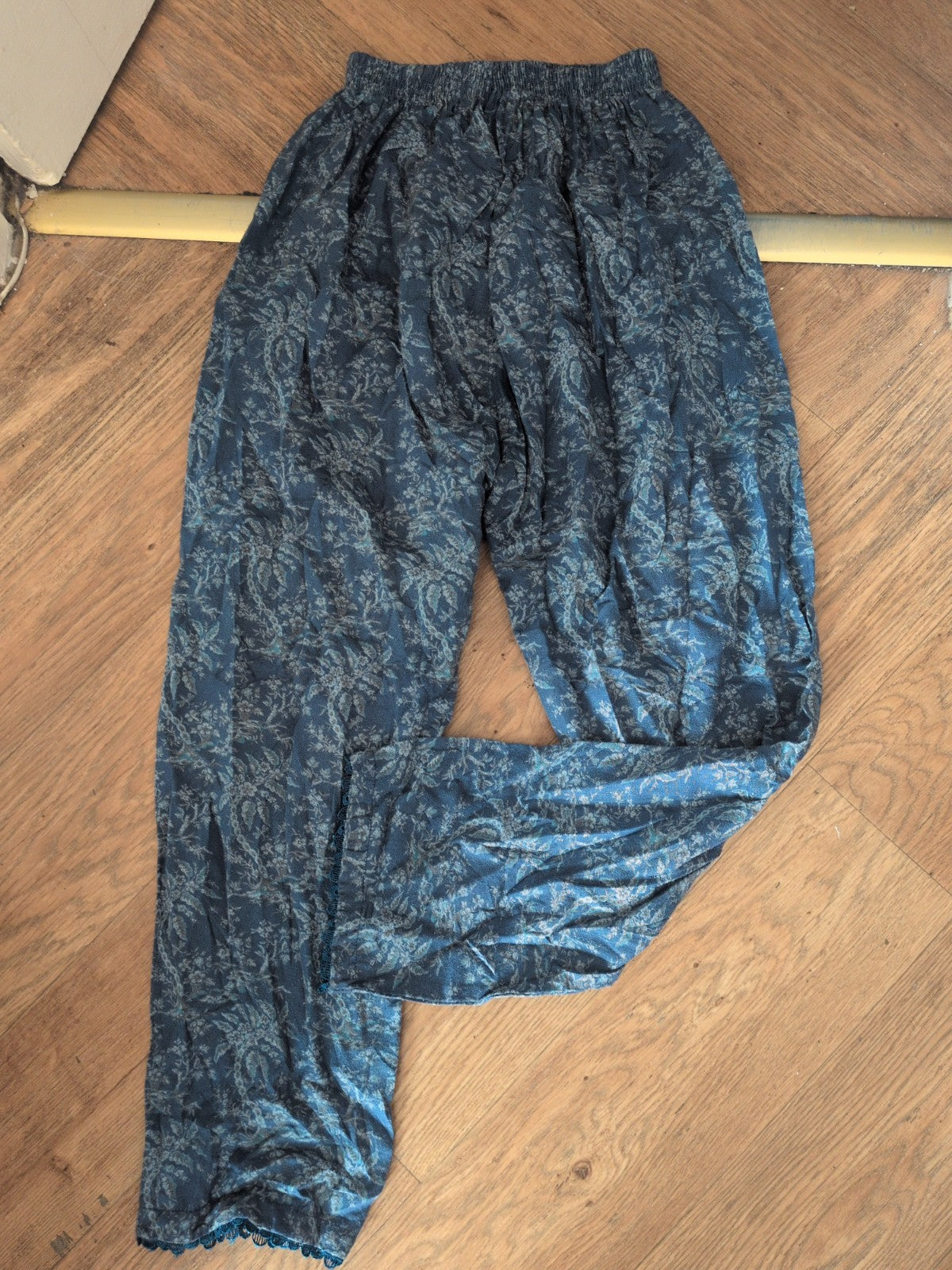 S/M Blue And Navy Trousers Elasticated