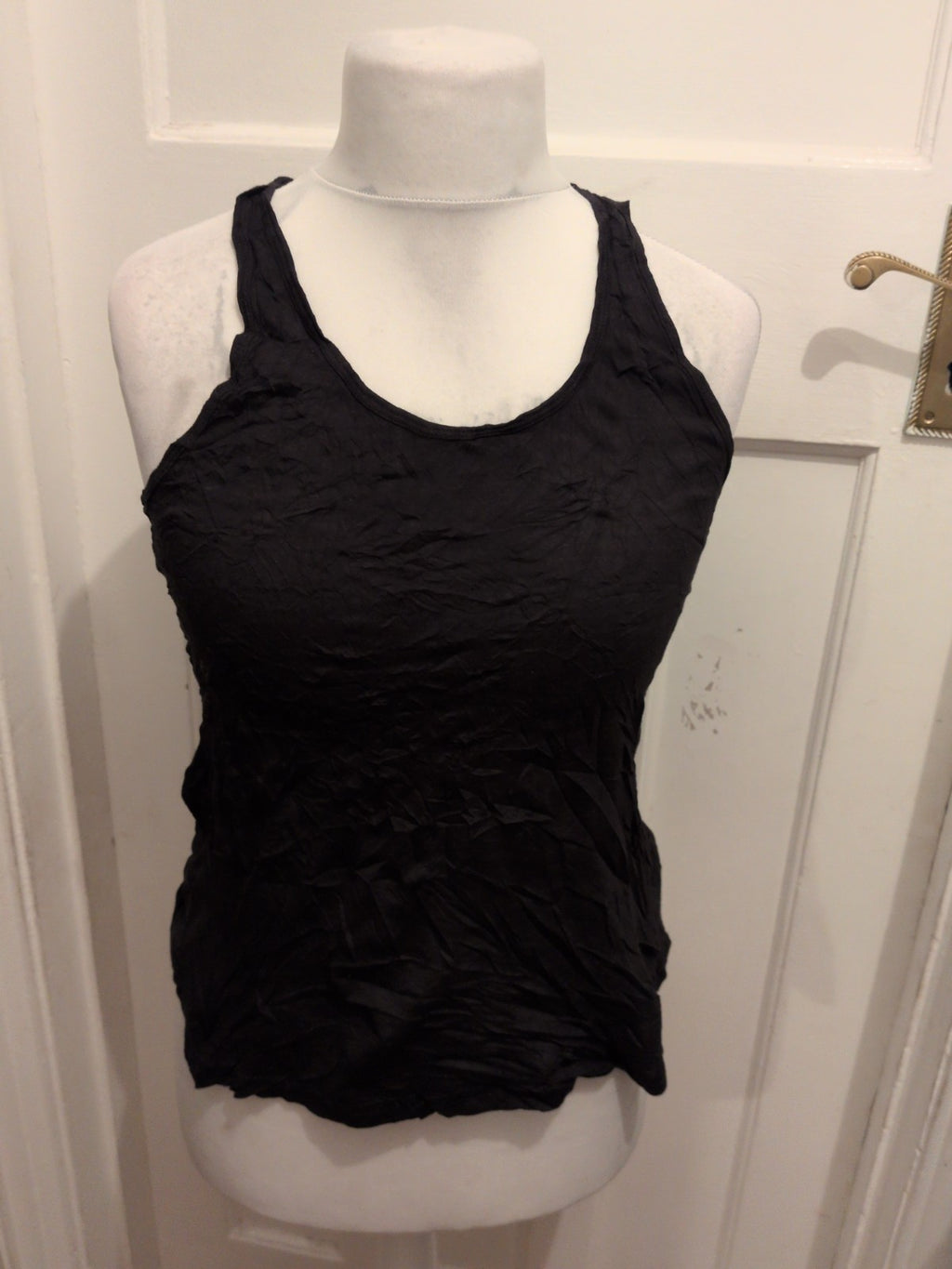 New Look Sport Medium Black Racer Back T-shirt
