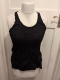 New Look Sport Medium Black Racer Back T-shirt