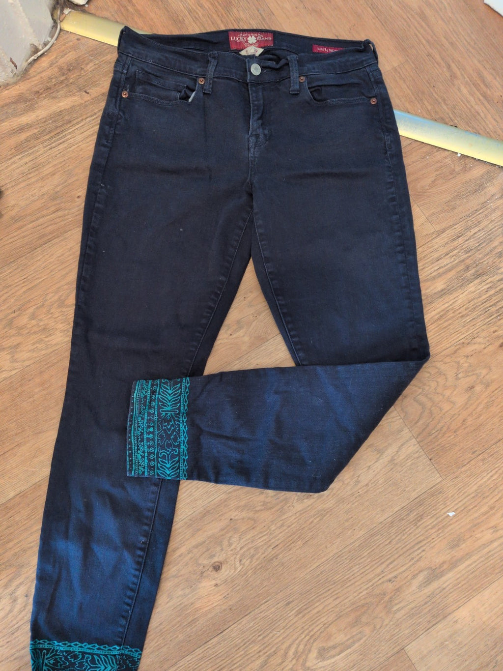 Lucky Brand Jeans 8 Sofia Skinny Navy