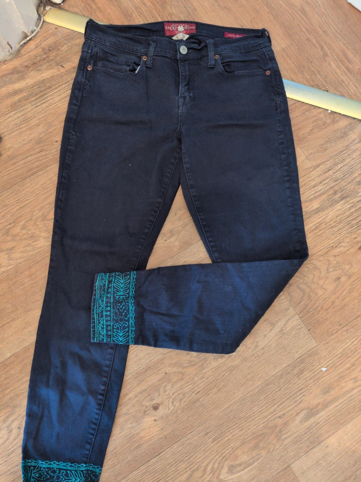Lucky Brand Jeans 8 Sofia Skinny Navy