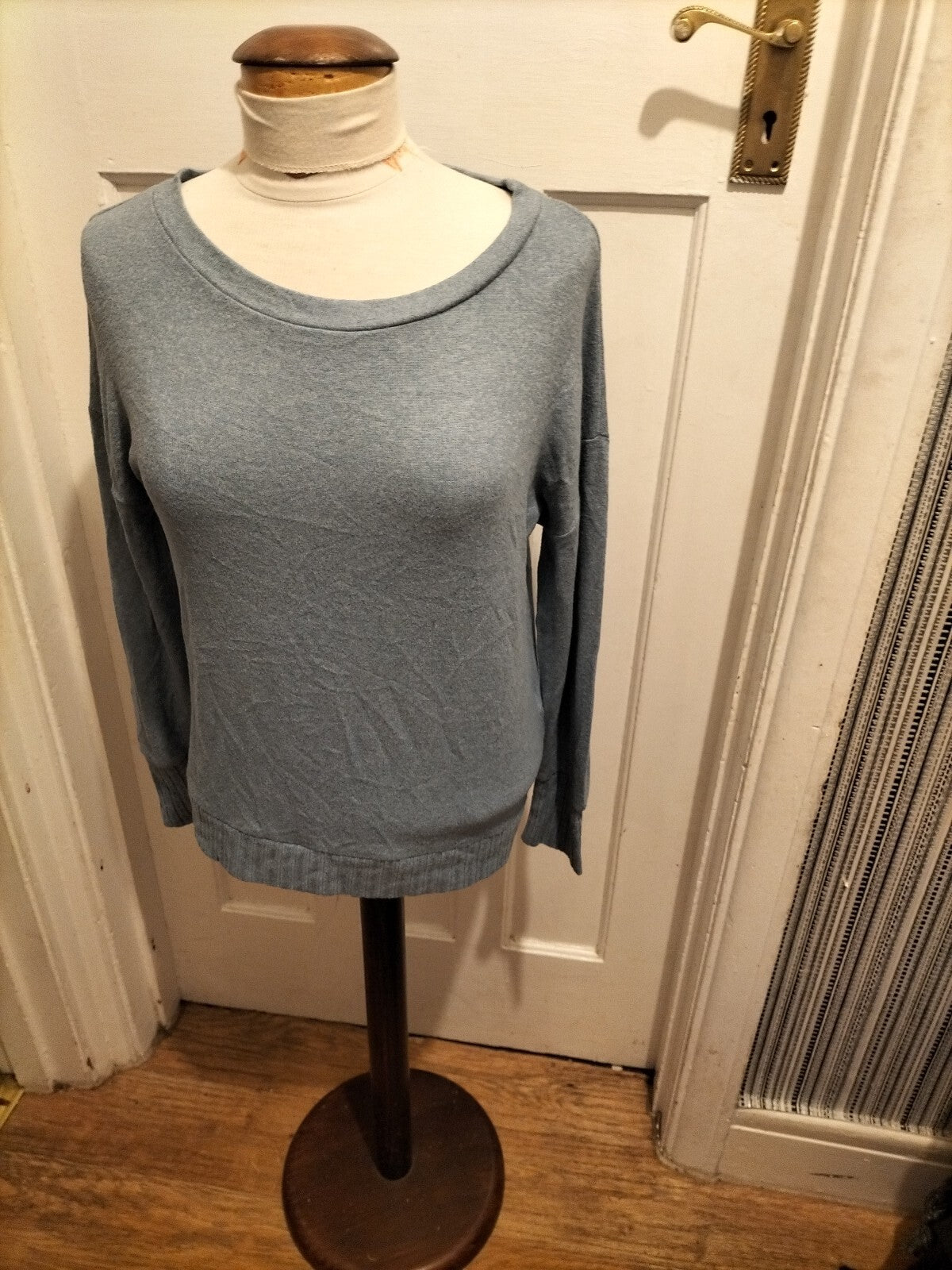 Ladies Lounge Edit Size 8 Blue Long Sleeved Blouse