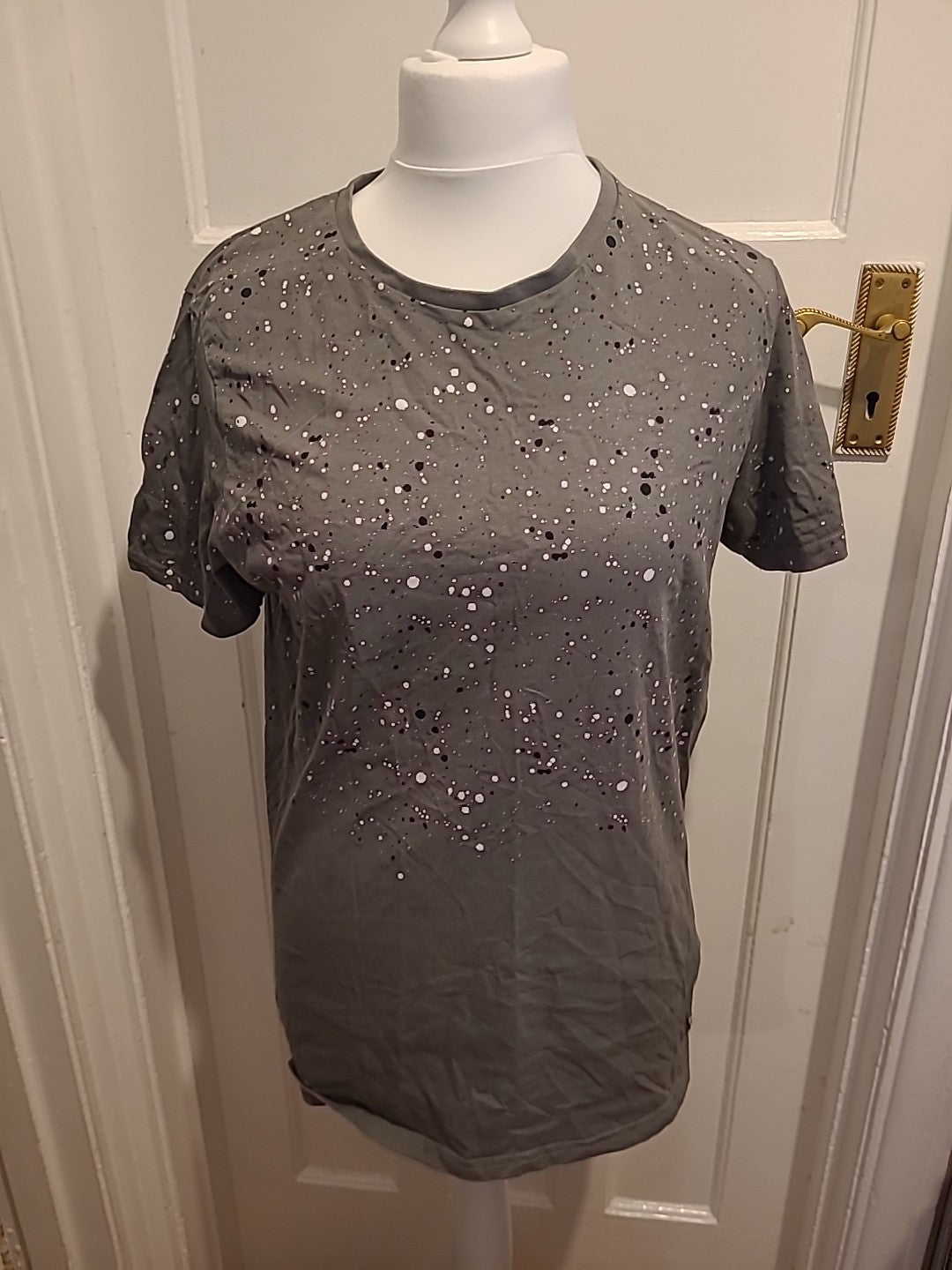Mens Fluid XL Grey Short Sleeve T-shirt
