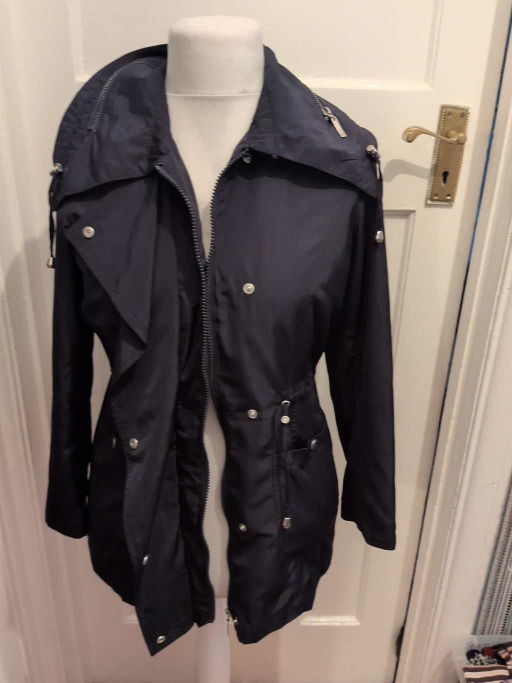 M&Co Petite 10 Navy Coat