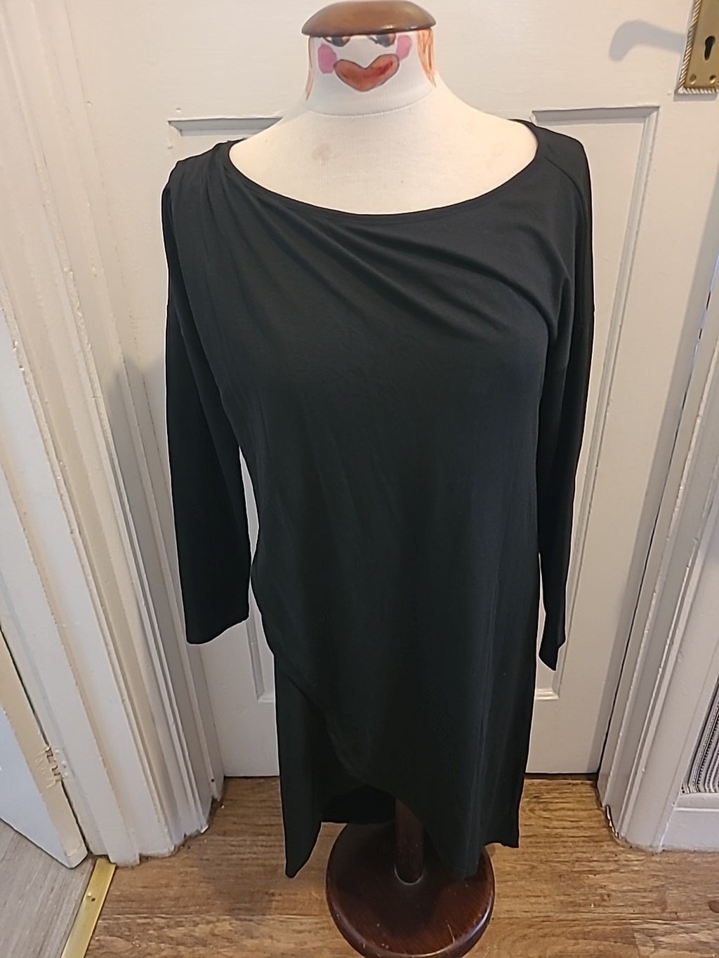 Ladies Size Medium Black Long Length Long Sleeved Dress