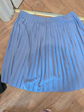 Sara Neal 26-28 Purple Pleat Midi Flare Elasticated Skirt