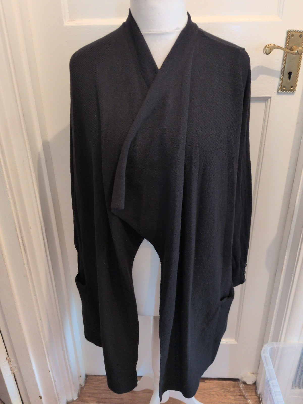 George 16 Black Open Blouse Cardigan