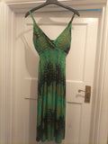 Destiny S/M Green Padded Sleeveless Dress