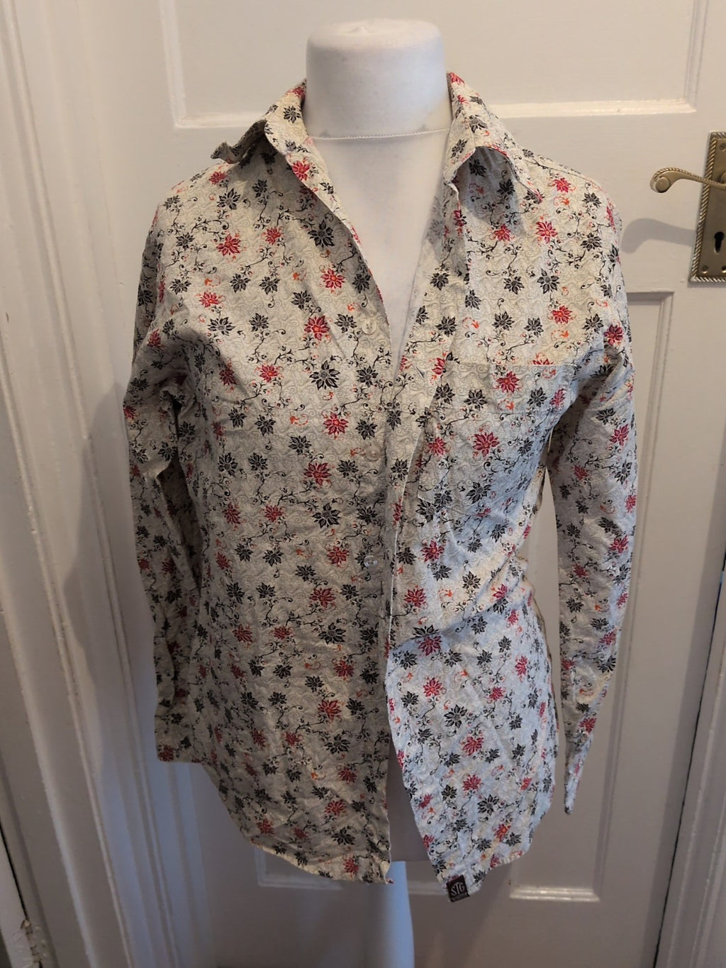 St George By Duffer Long Sleeve Multicoloured Shirt Small