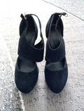 Ladies Black Newlook Heeled Shoes Size 6 Free Delivery