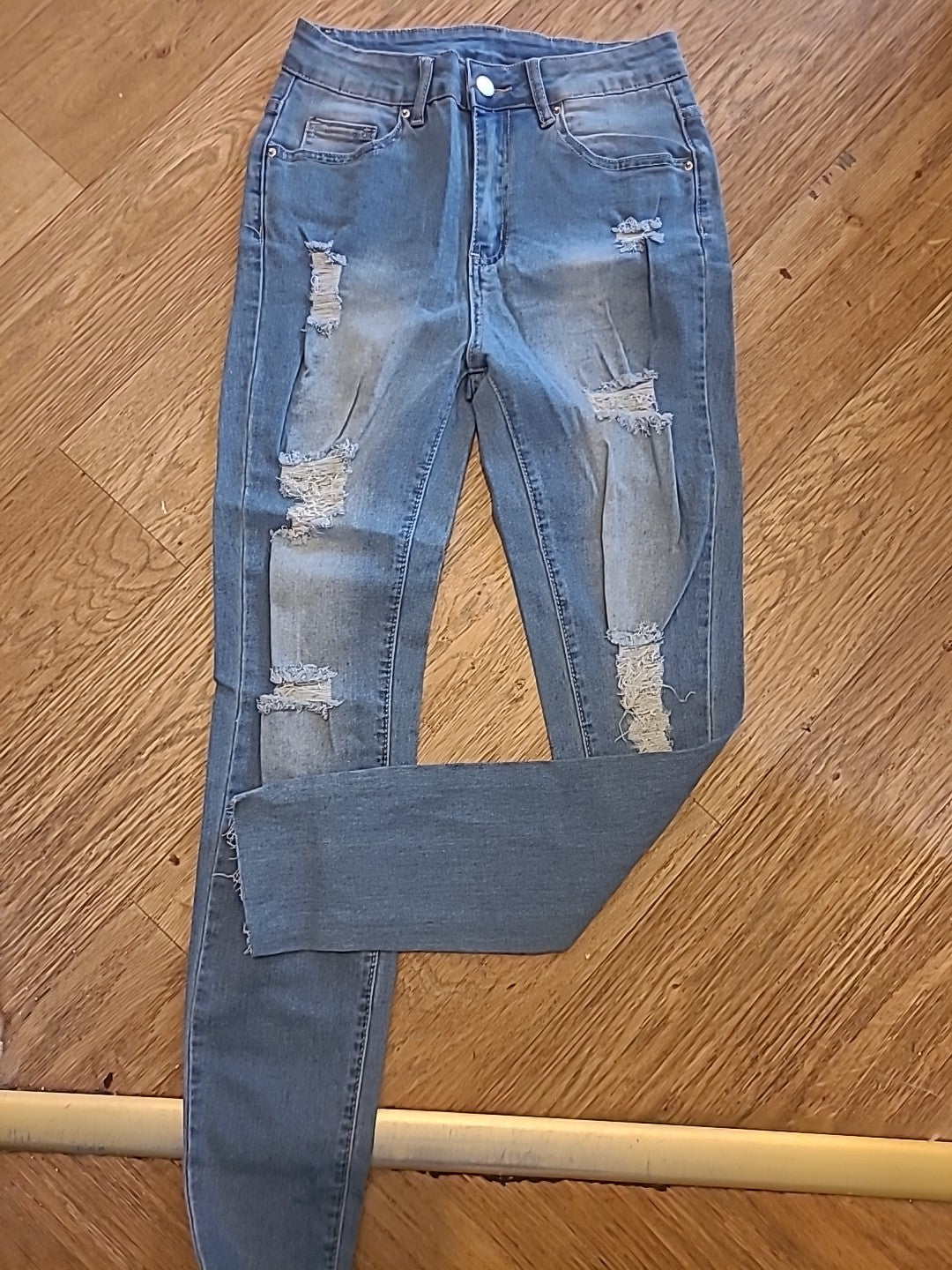 Ladies Shein Size Small Denim Ripped Jeans