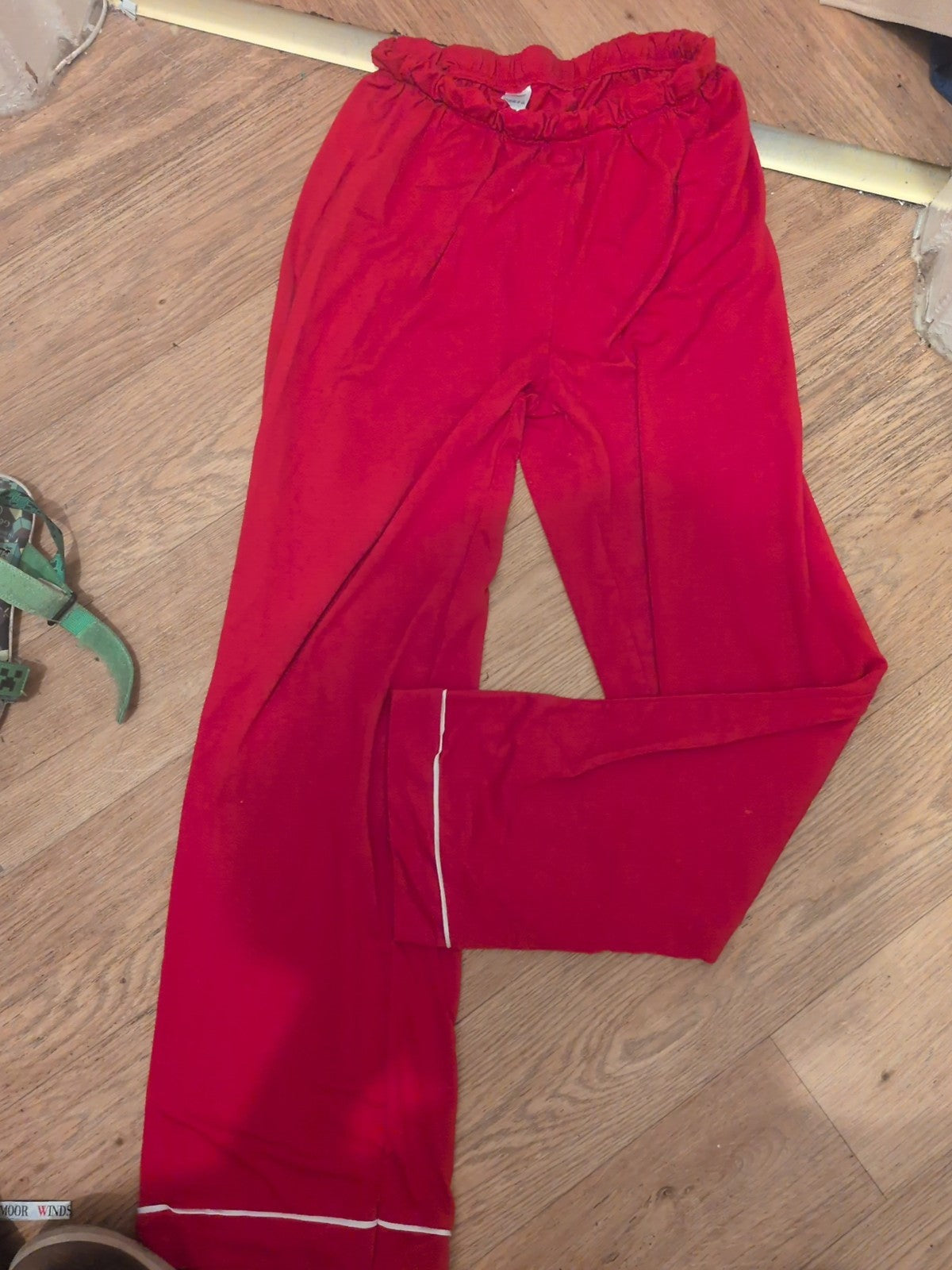 Primark Small Red Pyjama Bottoms Bobbled