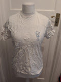 Medium White Print Cotton T-shirt