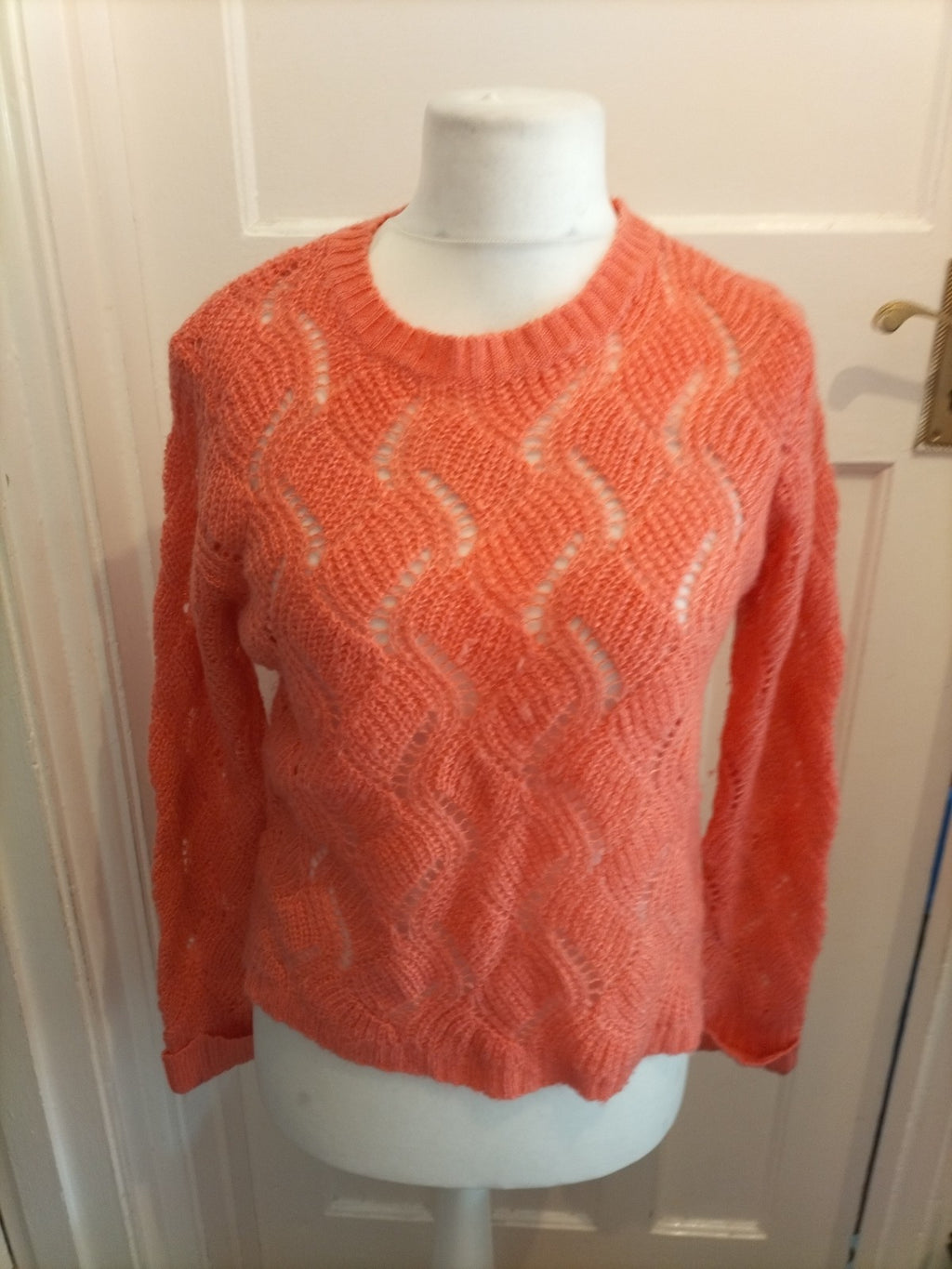 Primark 14 Peach Knit Jumper Pullover