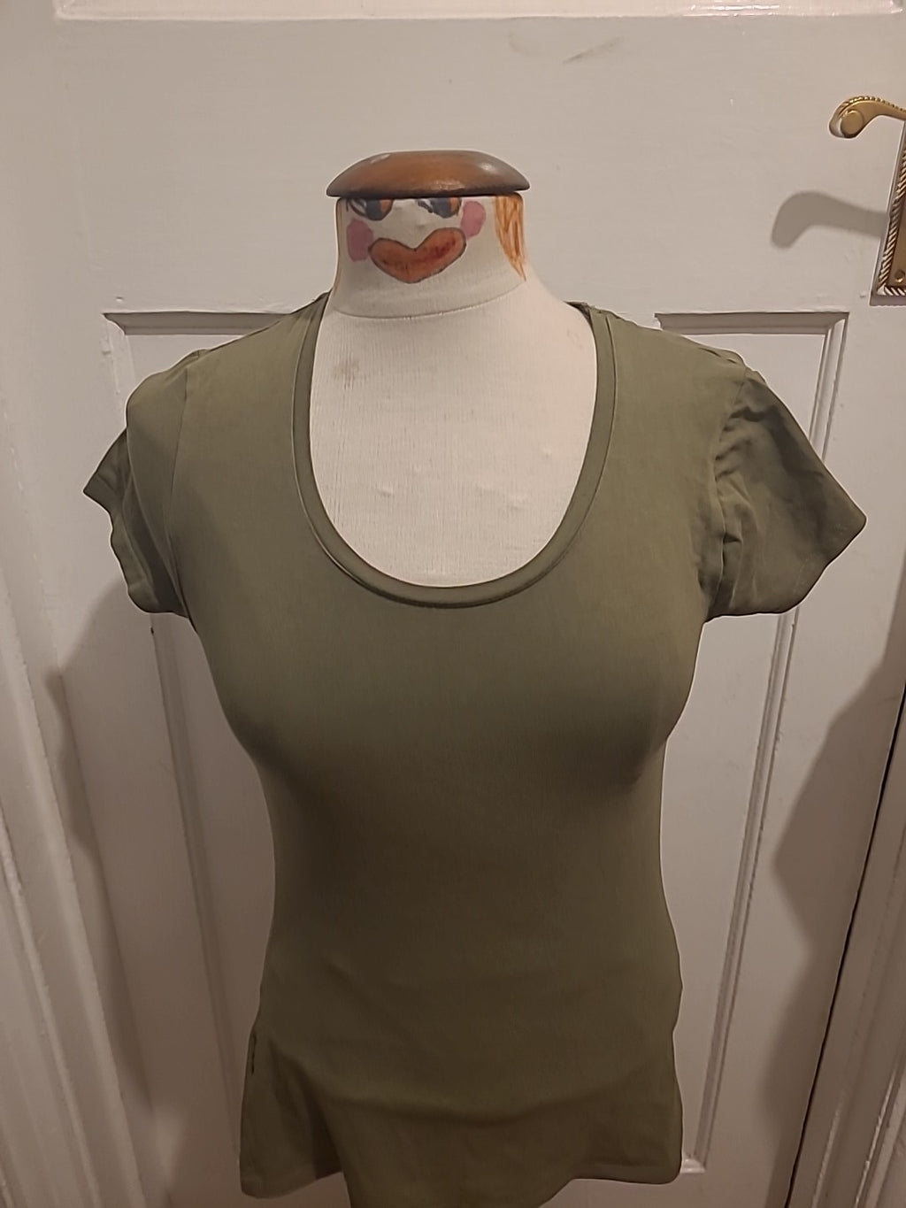 Ladies B Collection Size Small Khaki Fitted Tee
