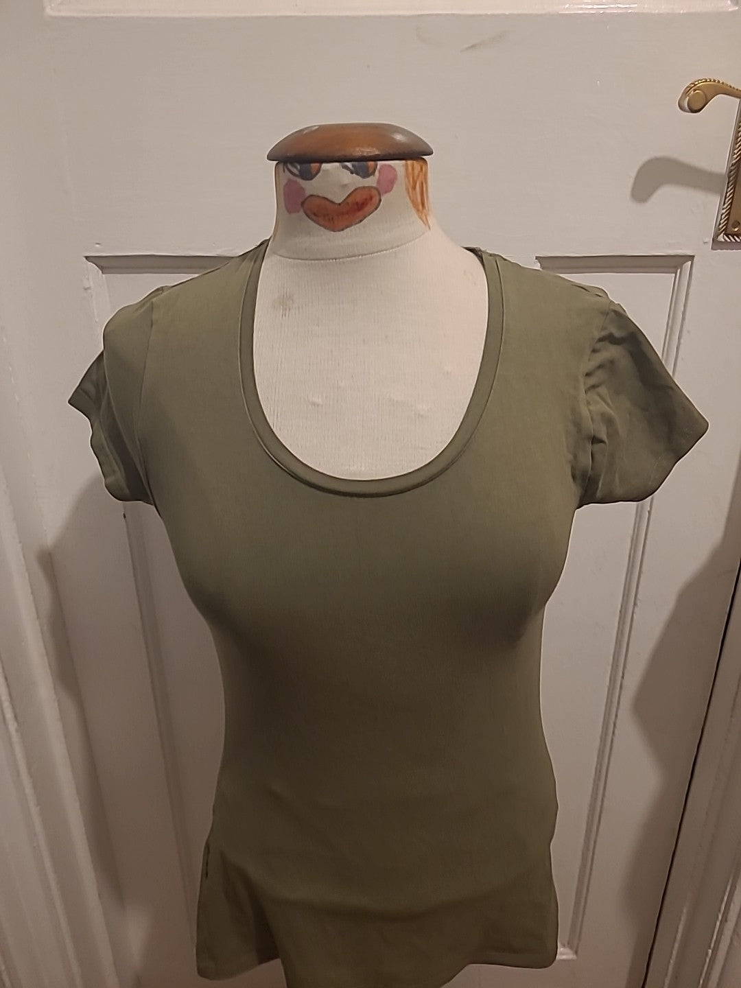 Ladies B Collection Size Small Khaki Fitted Tee