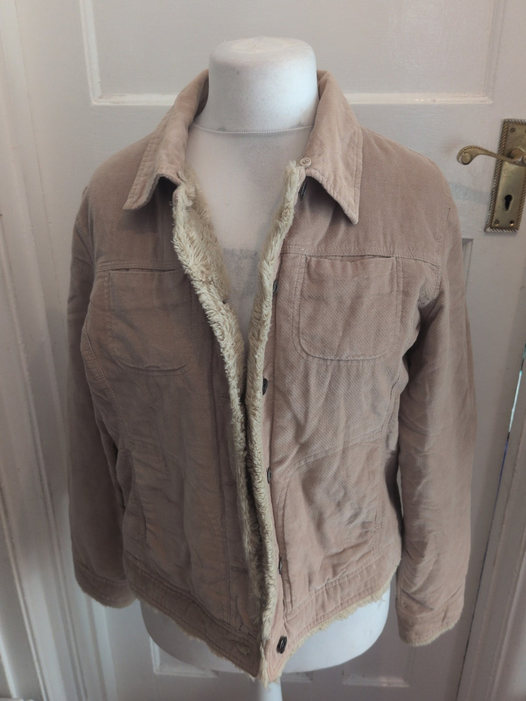 Papaya 16 Beige Lined Faux Fur Jacket