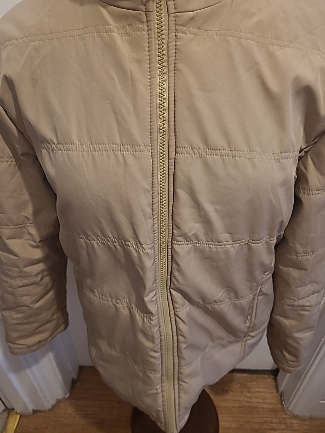 Ladies Neuview Size Small Camel Padded Fleece Lined Coat