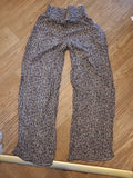 Ladies Urban Outifitters Size XS Leopard Print Elasticated Trousers