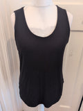 4XL Black Sleeveless Vest Style T-shirt