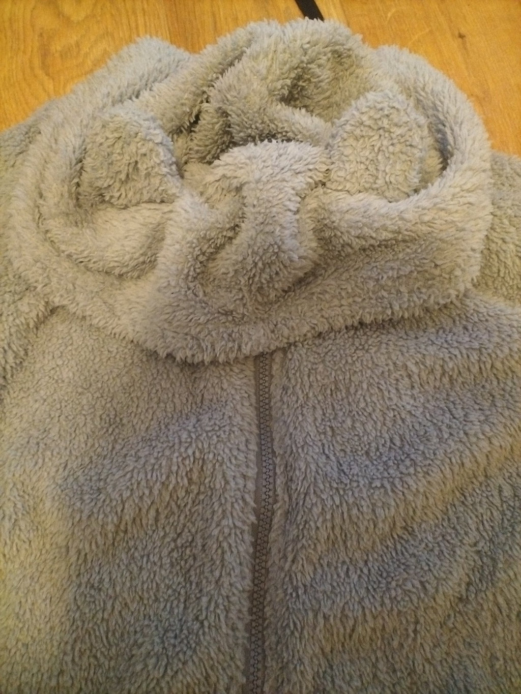 Ladies S/M Grey Fluffy All In One
