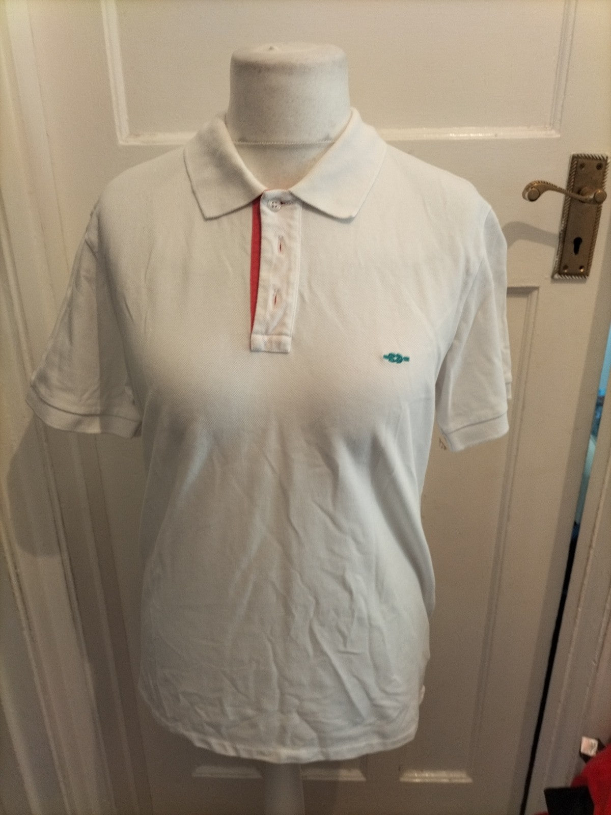 Mens Reef Knots Size Small White Short Sleeved Polo