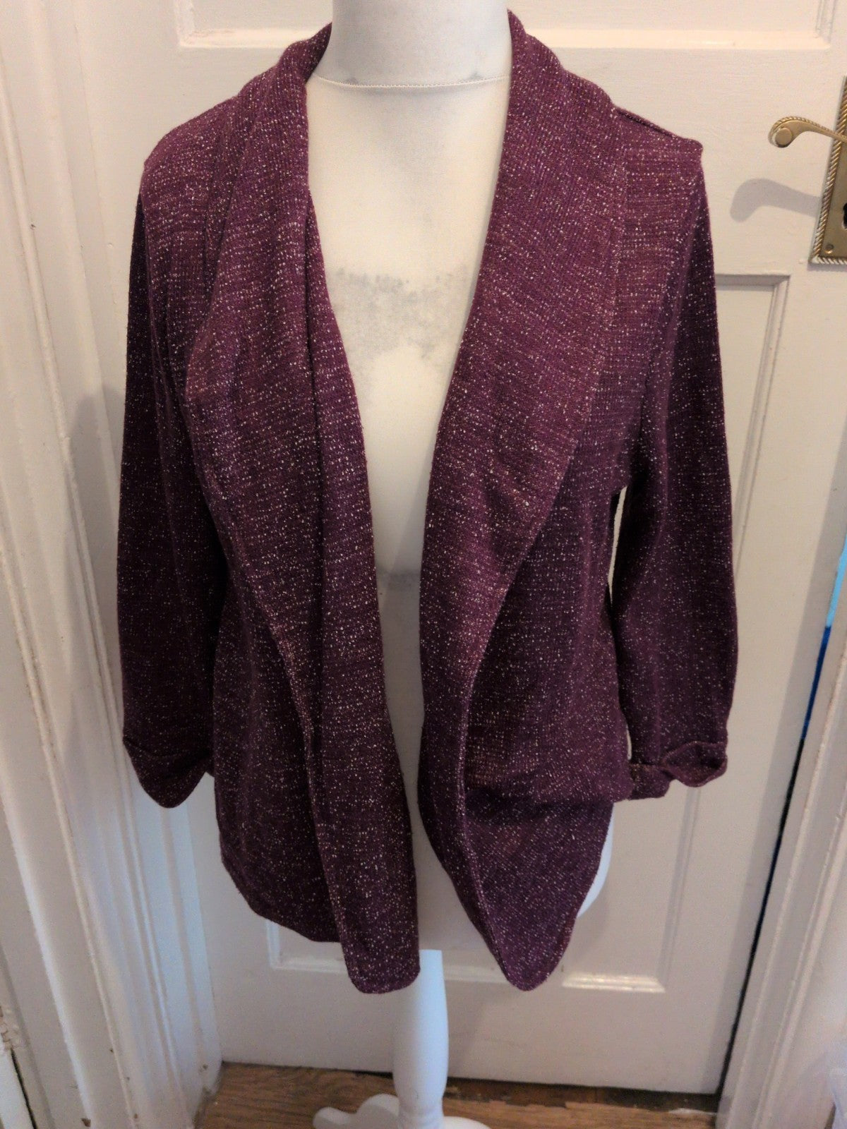 S21 Originals 18 Purple Flecked Cardigan