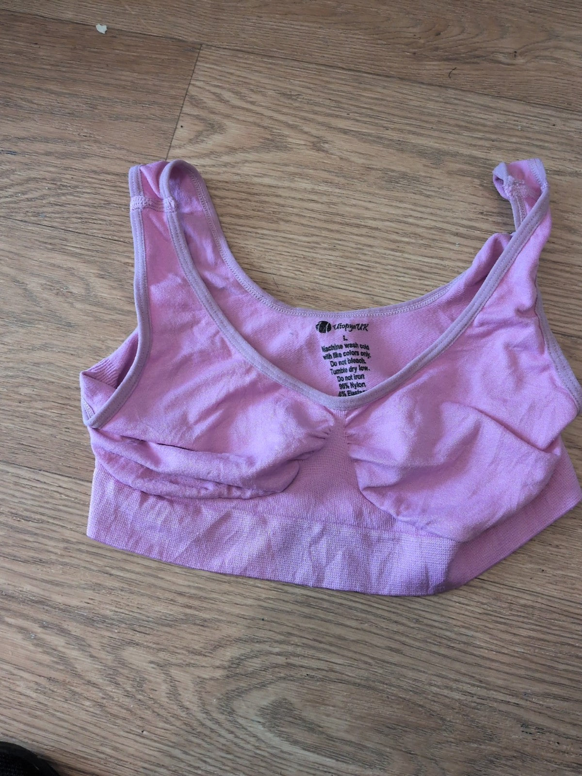 Utopia Large Pink Seamless Bralette